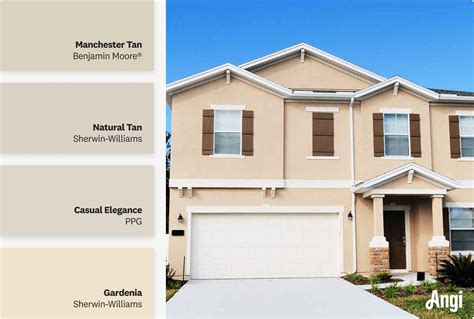 tan exterior house color combinations